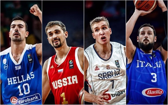 Grecia-Rusia y Serbia-Italia en cuartos del Eurobasket