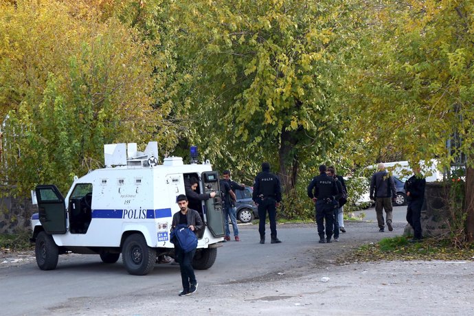 Despliegue policial en Turquía en una imagen de archivo