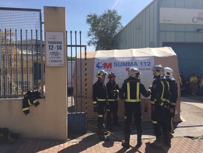 Sobre con polvo blanco en Getafe