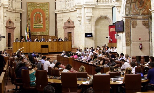 Votación en el Pleno del Parlamento andaluz