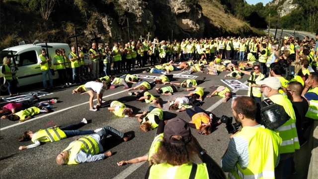 Corte de la N-I en Pancorbo