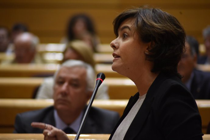 Soraya Sáenz de Santamaría en el Senado