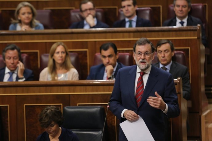 Rajoy en la sesión de control al Gobierno en el Congreso