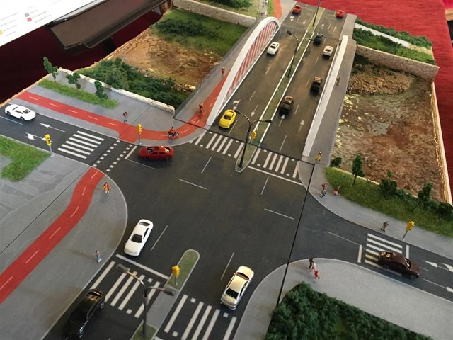 Fotografía de la maqueta. 