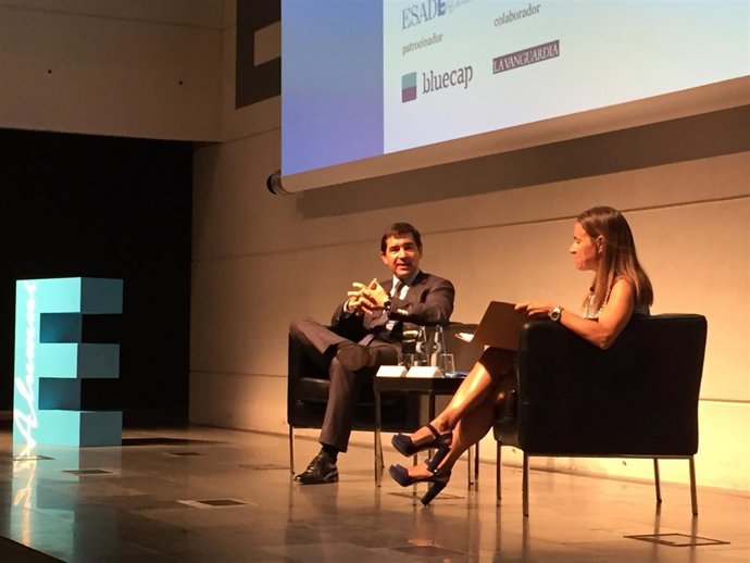 Carlos Torres (BBVA) en una trobada d'Esade a Barcelona 