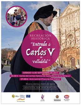 Recreación de la entrada en Valladolid de Carlos V. 