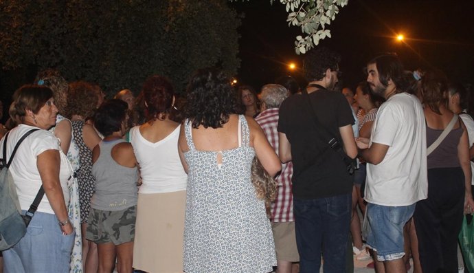 Concentración en el parque del Tamarguillo. 