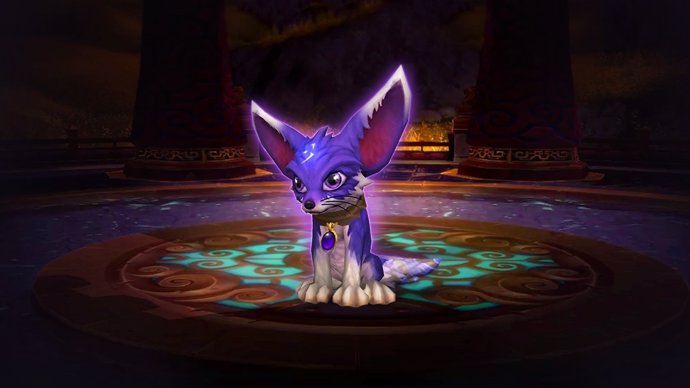 Zorro sombra, mascota benéfica de World of Warcraft