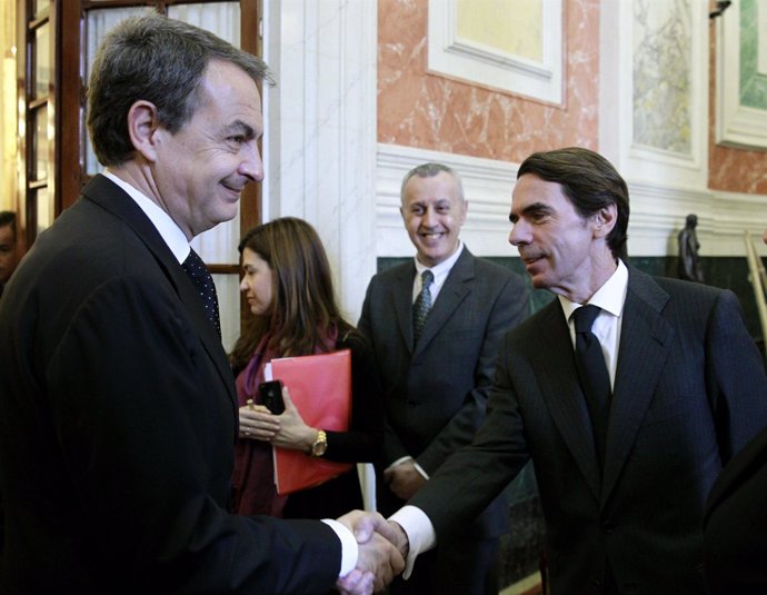Aznar y Zapatero en el Congreso