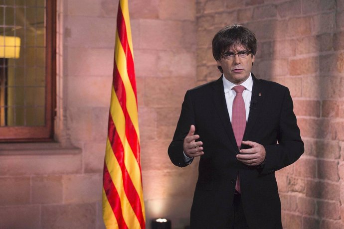Mensaje institucional del presidente Puigdemont por la Diada