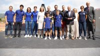 Bartomeu e Iniesta ponen juntos la primera piedra del Estadio Johan Cruyff