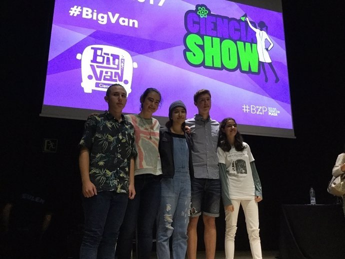 Ciencia Show lehiaketaren bost finalistak