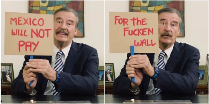 Contratan al expresidente de México para criticar a Trump en parodias