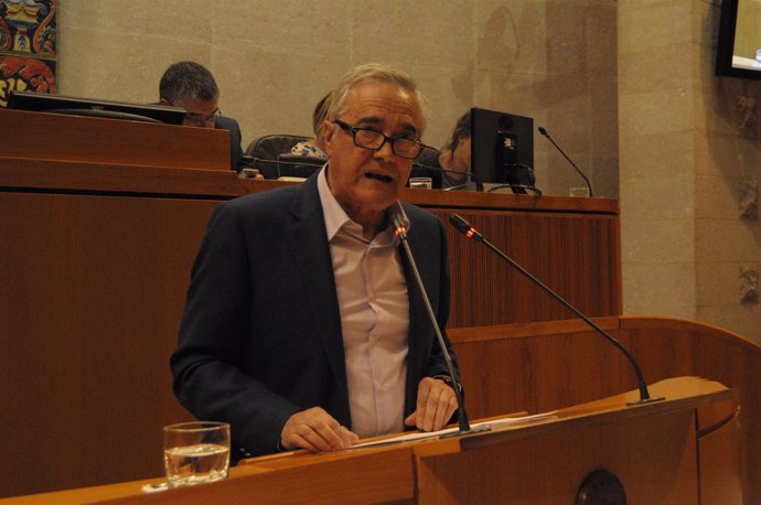 Javier Sada (PSOE), en su intervención en el Debate de política general 