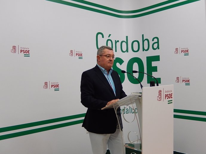 Jesús María Ruiz en la sede del PSOE de Córdoba