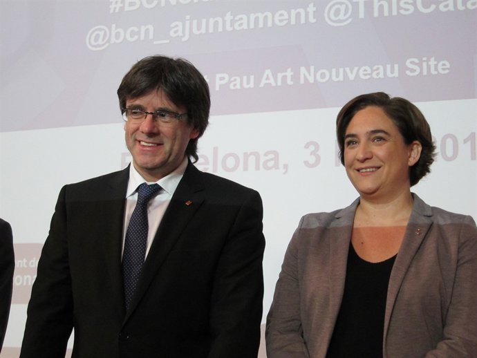 Carles Puigdemont i Ada Colau