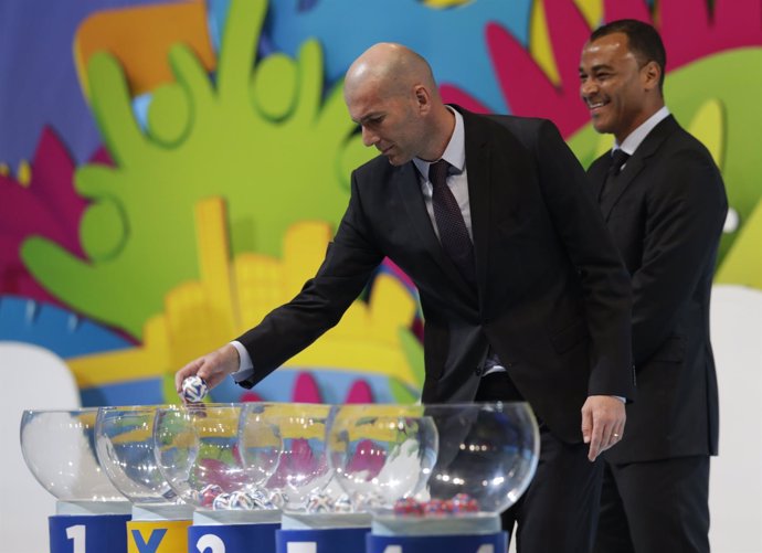 Zidane en el sorteo del Mundial