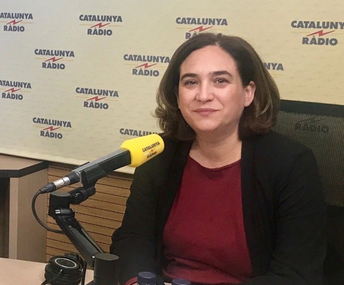 L'alcaldessa de Barcelona,  Ada Colau, en Catalunya Ràdio
