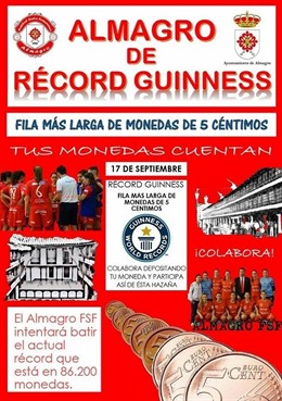 Cartel del récord guinnes