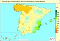 El año hidrológico encara su última quincena instalado en un 12 por ciento de déficit de precipitaciones
