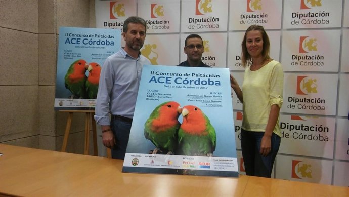 Sánchez (izda.), Rosales y Ventura presenta el II Concurso ACE Córdoba