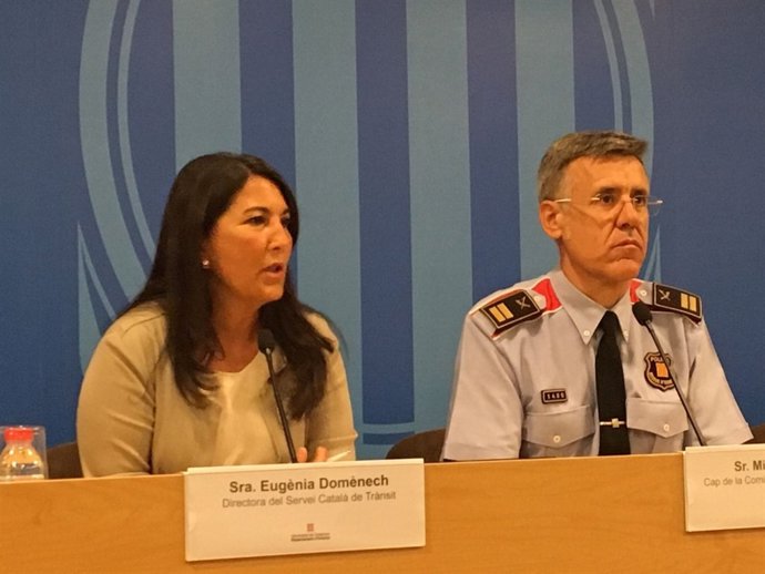Eugenia Doménech i Miquel Esquius presenten dades de sinistralitat de trànsit