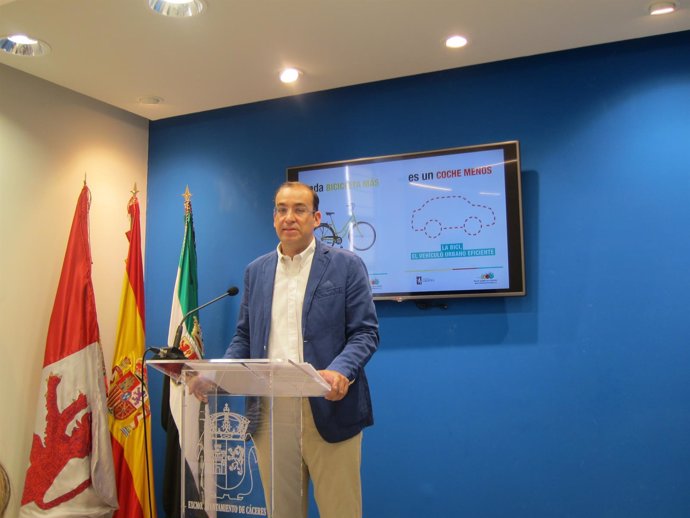Rafael Mateos, portavoz del Gobierno de Cáceres                          