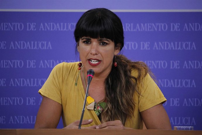 La coordinadora general de Podemos Andalucía, Teresa Rodríguez