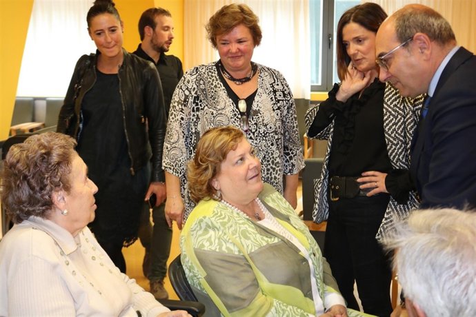 Jon Darpón en la residencia Uzturre de Tolosa