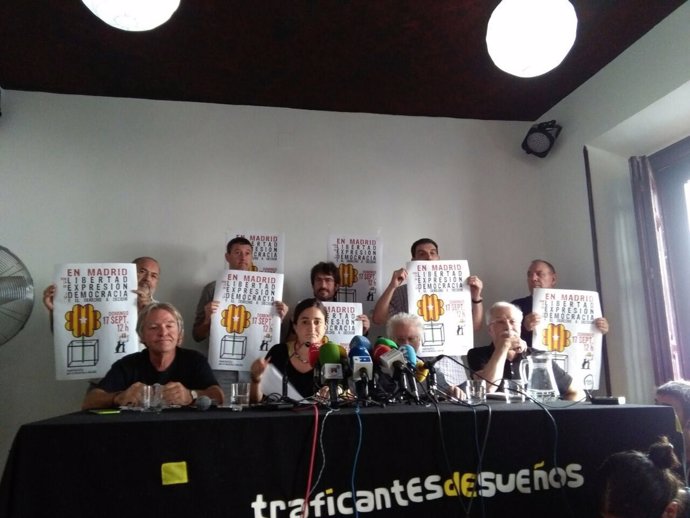 Acto en favor de 'En Madrid por el Derecho a Decidir'