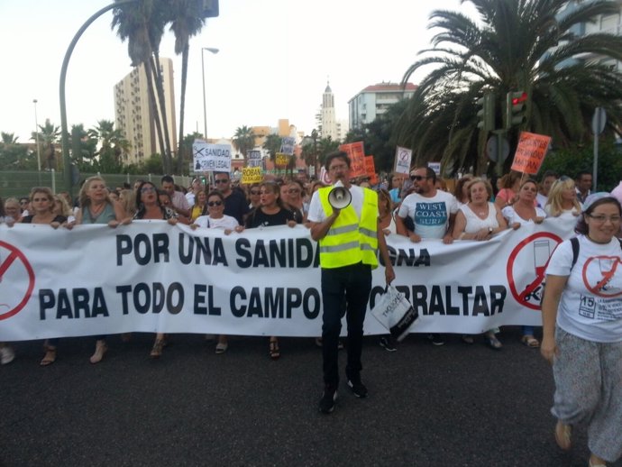 Manifestación por la sanidad en Algeciras