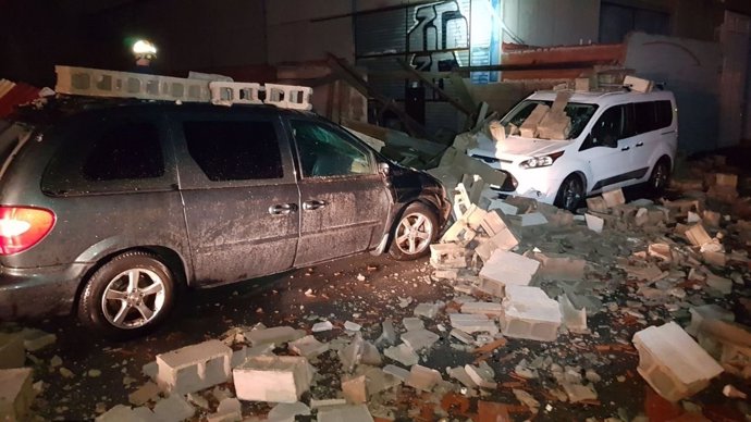 Incidencia provocada por las tormentas en la capital