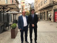 Ortuzar y Puigdemont se reúnen en Girona para analizar la situación política