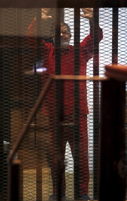 Imagen de Mursi encarcelado en Egipto