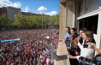 Cerca de 60.000 personas participan en el disparo del cohete de San Mateo que ha transcurrido sin incidentes