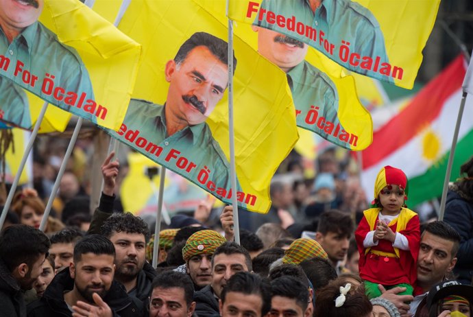 Manifestación kurda en Alemania