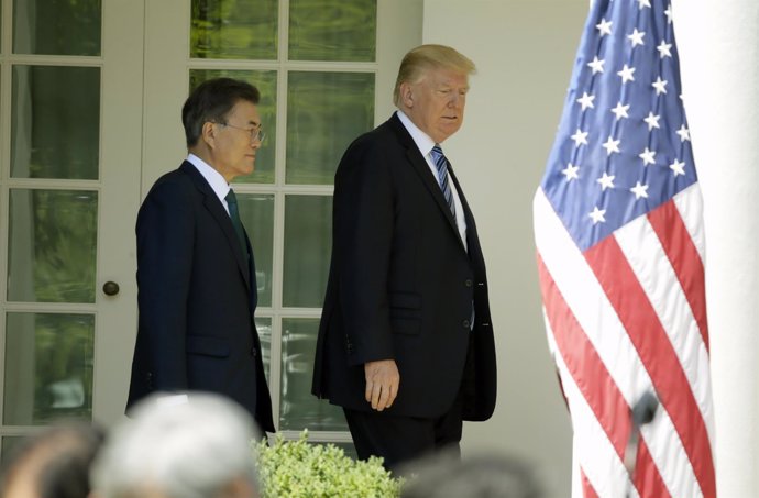 Donald Trump  y Moon Jae-in