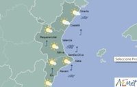 Las nubes remiten con algún chubasco en Castellón y máximas en ascenso hasta 30 grados