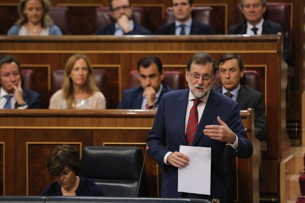 Rajoy en la sesión de control al Gobierno en el Congreso