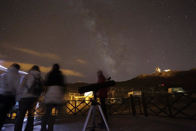 Observación astronómica en Sierra Nevada