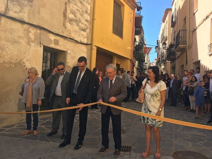 El president de la Diputació de Tarragona, Josep Poblet, a Riudecanyes