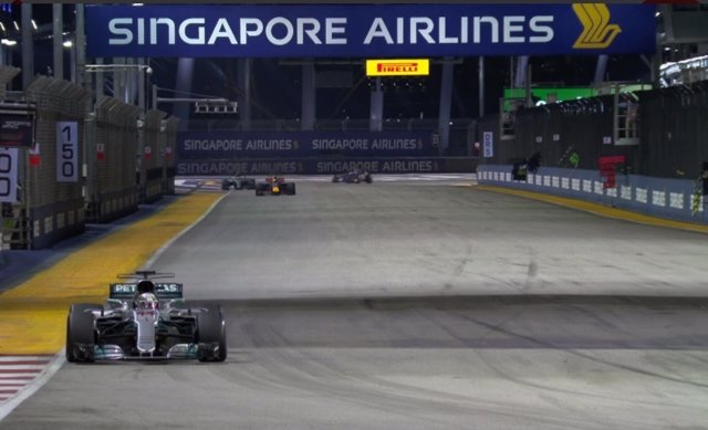 Lewis Hamilton Mercedes Singapur