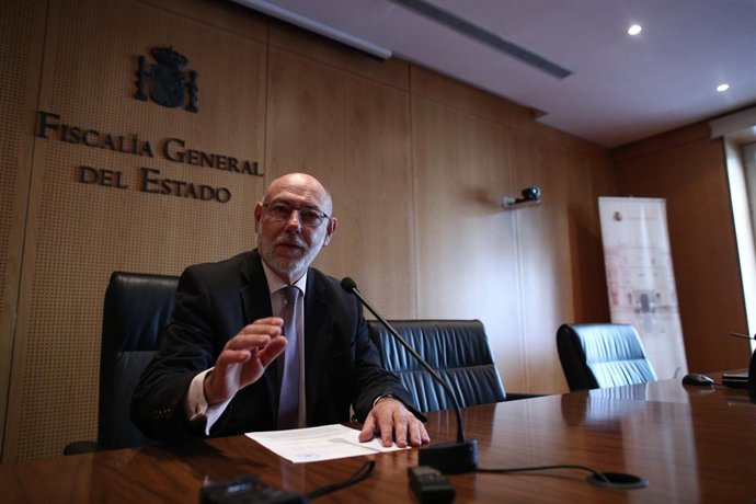 Rueda de prensa del fiscal General del Estado, José Manuel Maza
