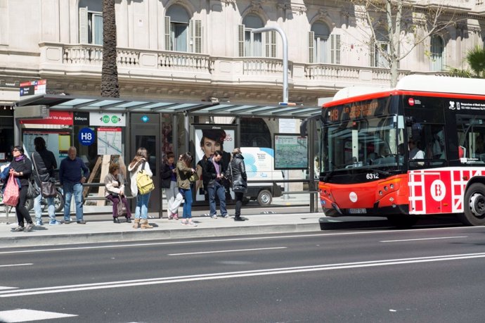 Autobús de TMB a Barcelona