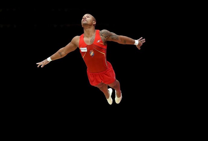 El gimnasta español Rayderley Zapata