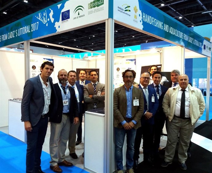 Empresas pesqueras gaditanas, en la feria SeaFex de Dubái.