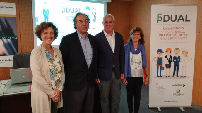 De izquierda a derecha: M. Alorda, M. March, JL Roses y C. Julià