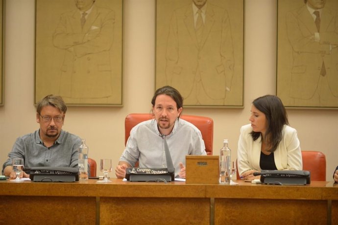 Roda de premsa de Pablo Iglesias sobre Catalunya al Congrés