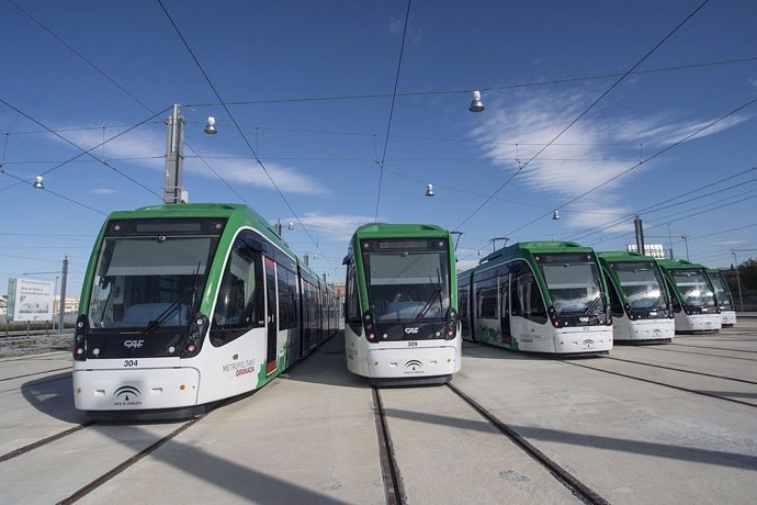 Vagones del Metro de Granada