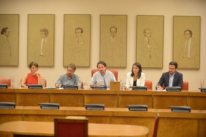 Roda de premsa de Pablo Iglesias sobre Catalunya al Congrés